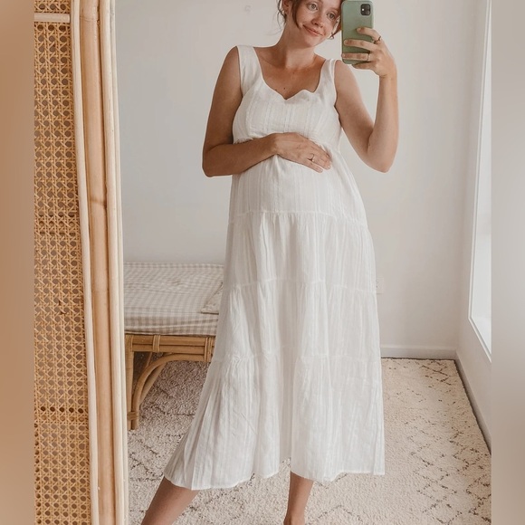 Billy J Liza Midi Dress White - Picture 8 of 11